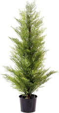 WBHome 3FT Tabletop Artificial Cypress Tree 36in Faux Potted Green