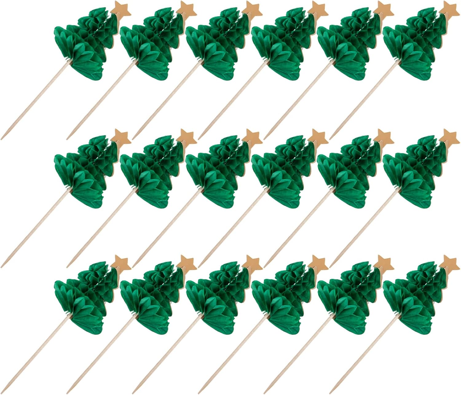 50pcs Christmas Trees Cocktail Picks by IMIKEYA