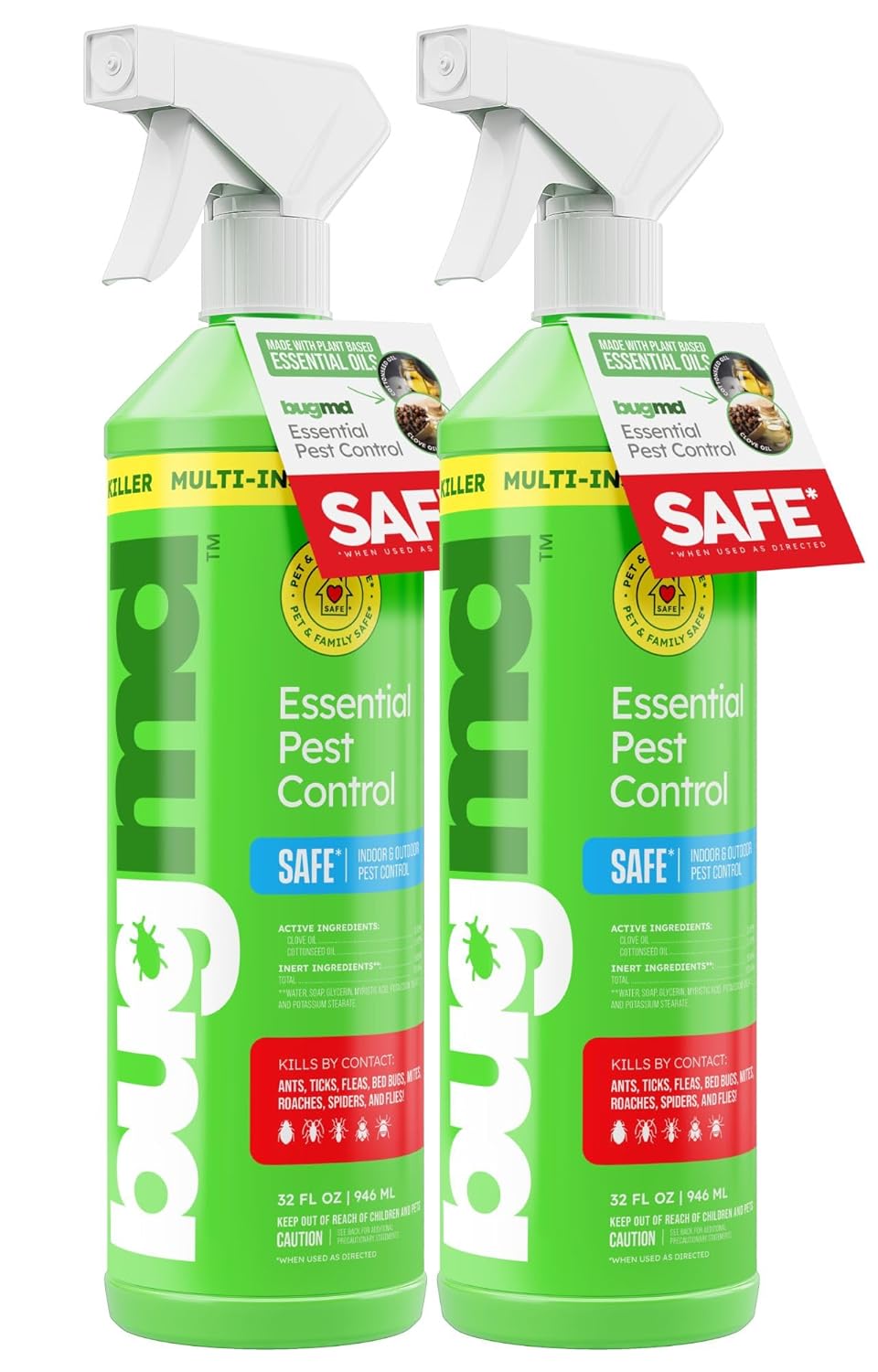 BugMD 32 oz Ant Killer & Bug Spray for Effective Pest Control