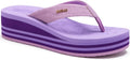 ONCAI Womens Platform Wedge Flip Flops - Comfortable Dressy Summer has