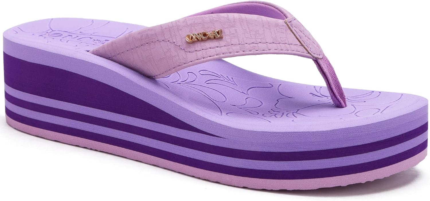ONCAI Womens Platform Wedge Flip Flops for Summer Style