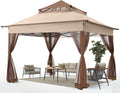 ABCCANOPY Pop Up Gazebo 11x11 - Quick One-Person Setup and Mosquito