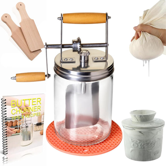 Dazey Butter Churn - Hand Crank Butter Maker for Homemade Butter