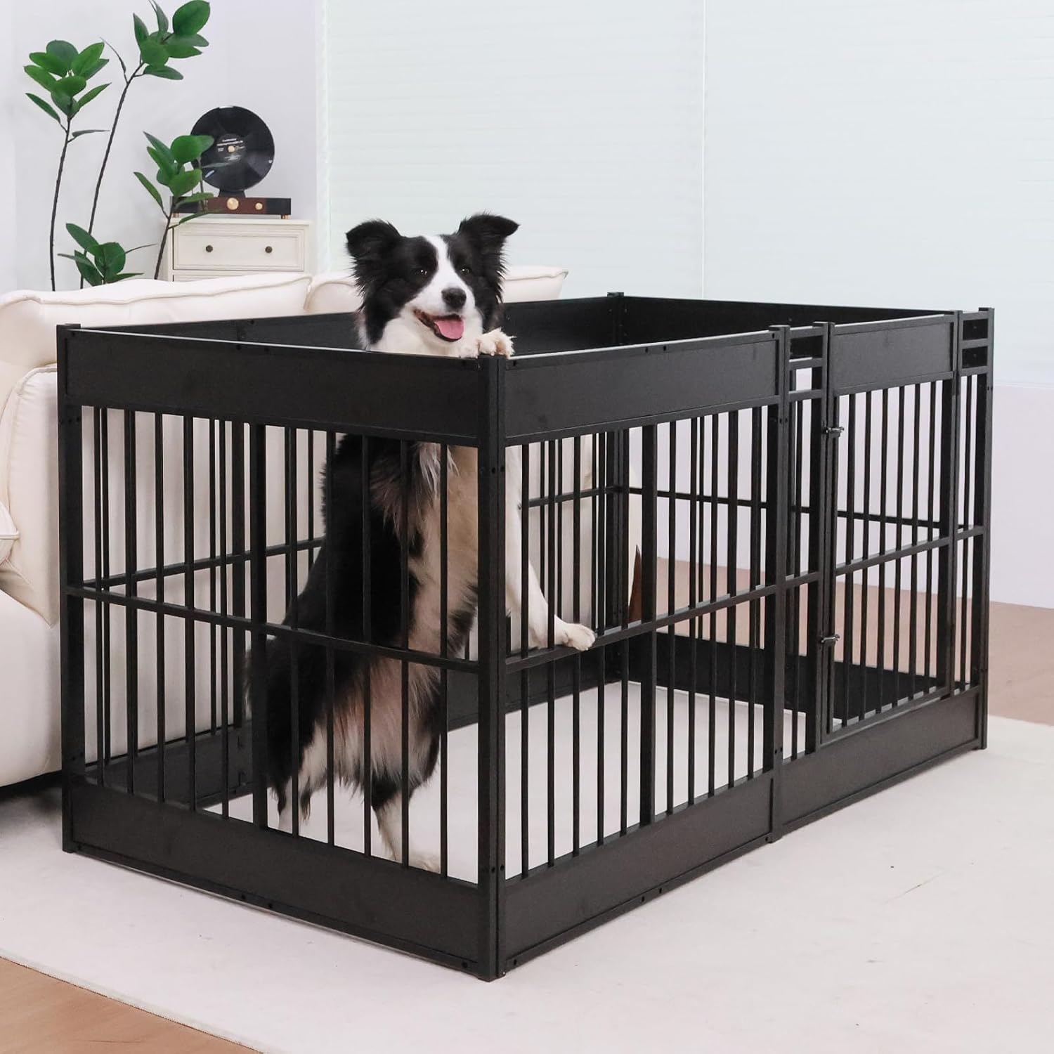 Heavy Duty Dog Playpen for Indoor Use - Safe and Sturdy Design
