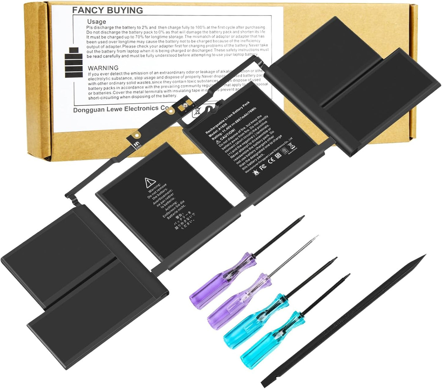 A1707 A1820 Laptop Battery for MacBook Pro 15 inch Models