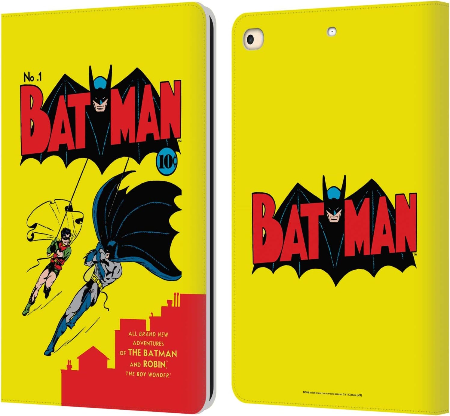 Batman DC Comics Leather Wallet Case for iPad 9.7 - Stylish & Durable