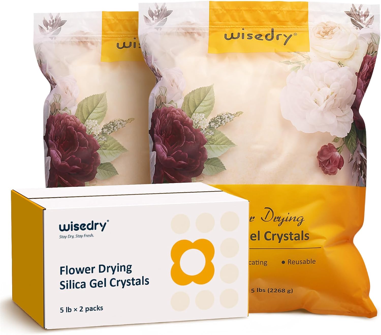 Wisedry 10 LBS Silica Gel Flower Drying Crystals for Crafts