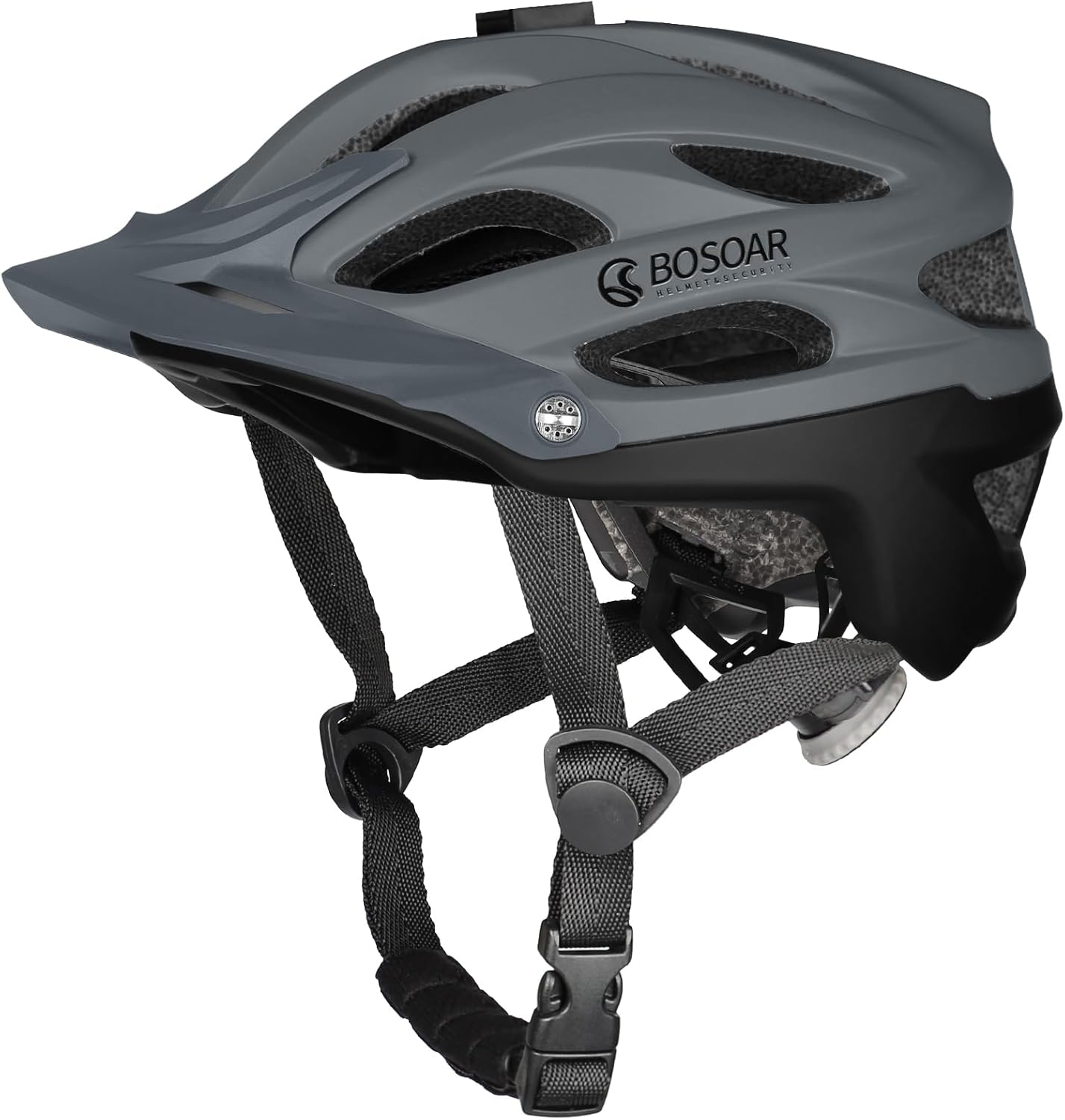 Mountain Bike Helmet with Camera Mount and Detachable Visor