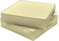 Outdoor Chair Cushions 24 x 24 x 5 in Set of 2 - Waterproof, Thick