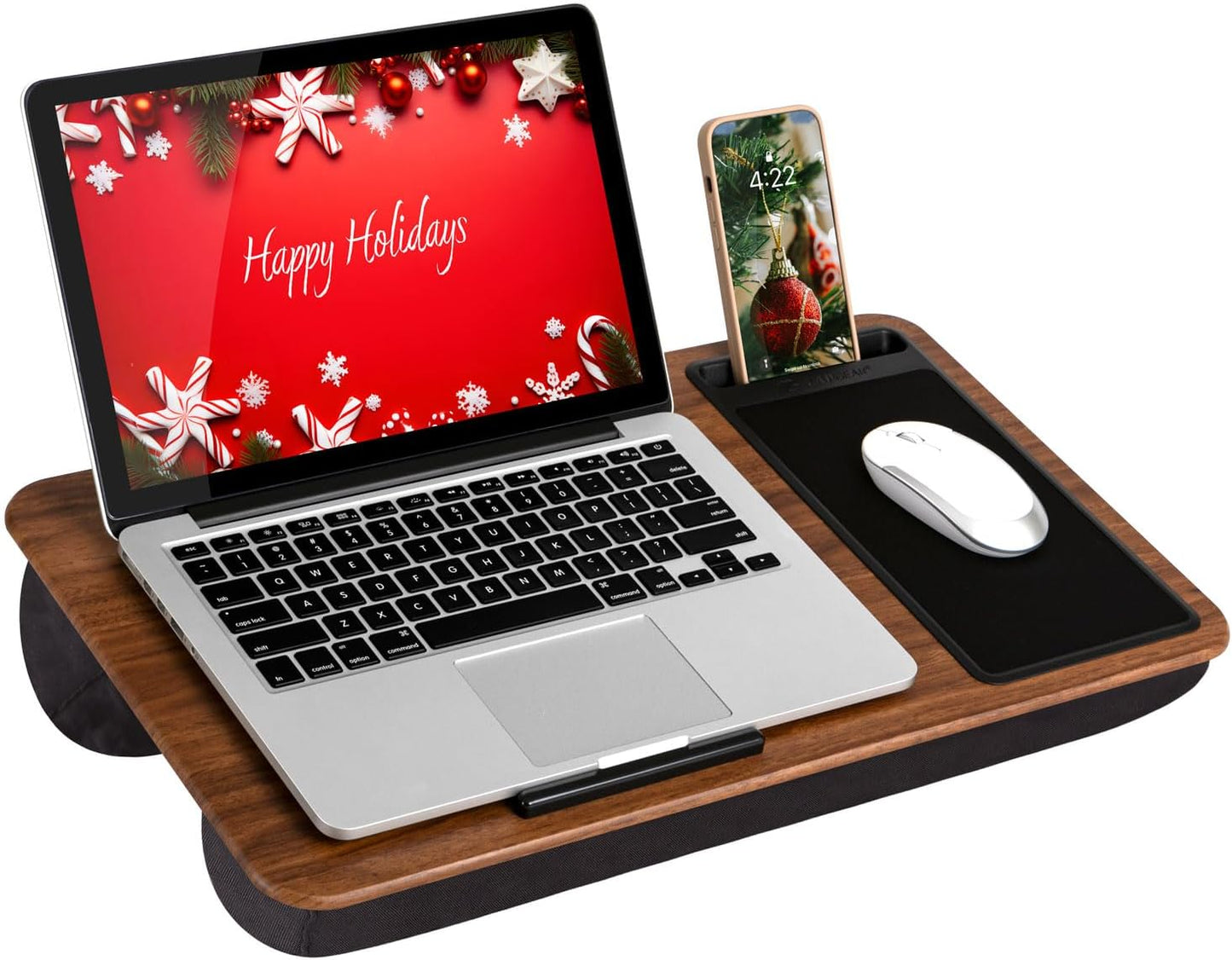 LAPGEAR Home Office Lap Desk with Device Ledge and Mouse Pad