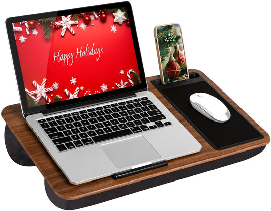 LAPGEAR Home Office Lap Desk with Device Ledge and Mouse Pad