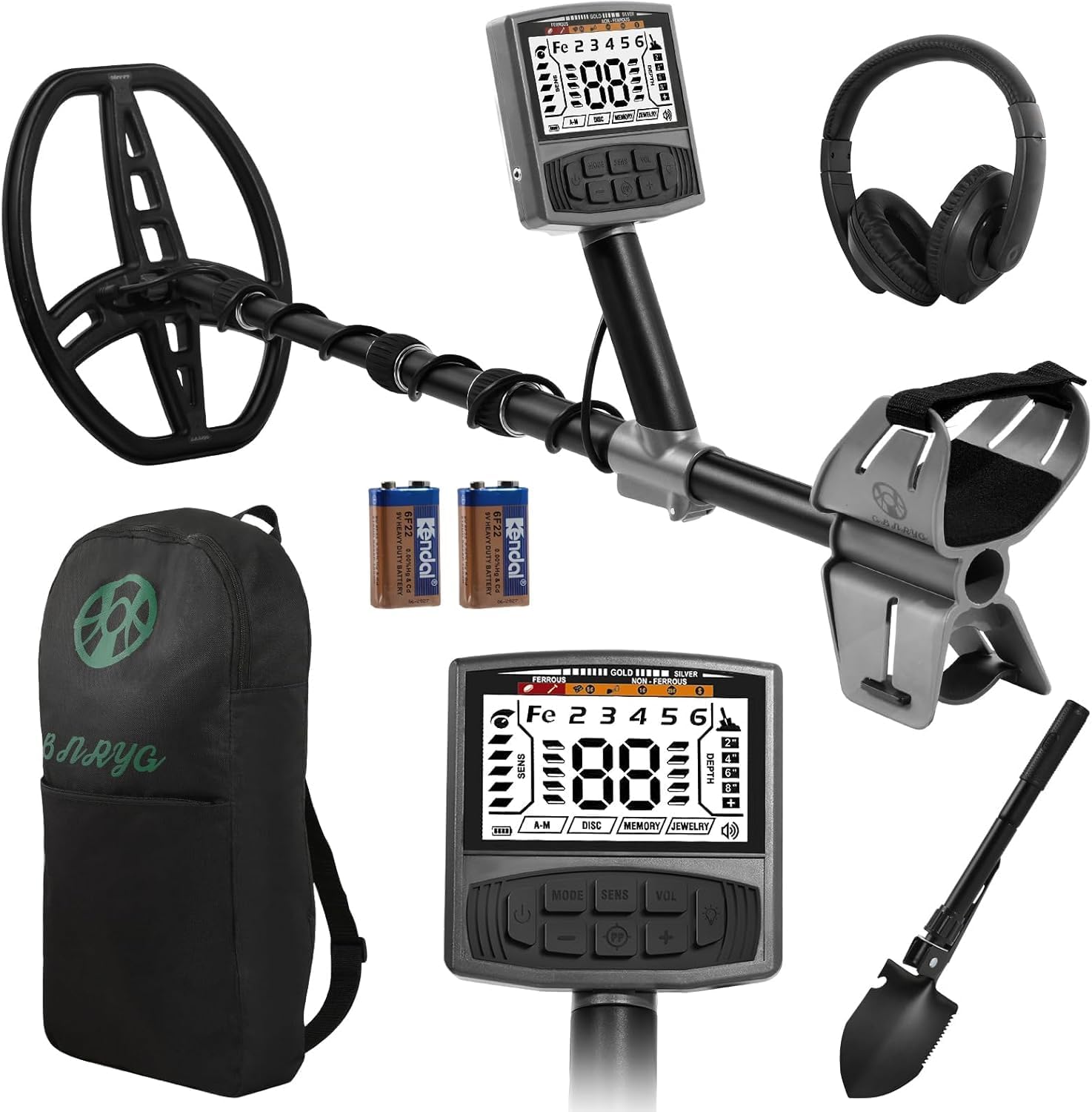 Professional Metal Detector for Adults with 12 in Waterproof Coil