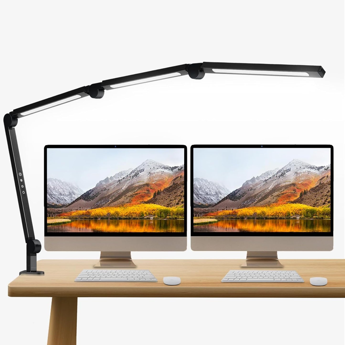 NUERPO Adjustable LED Desk Lamp: Dimmable Eye Care Light