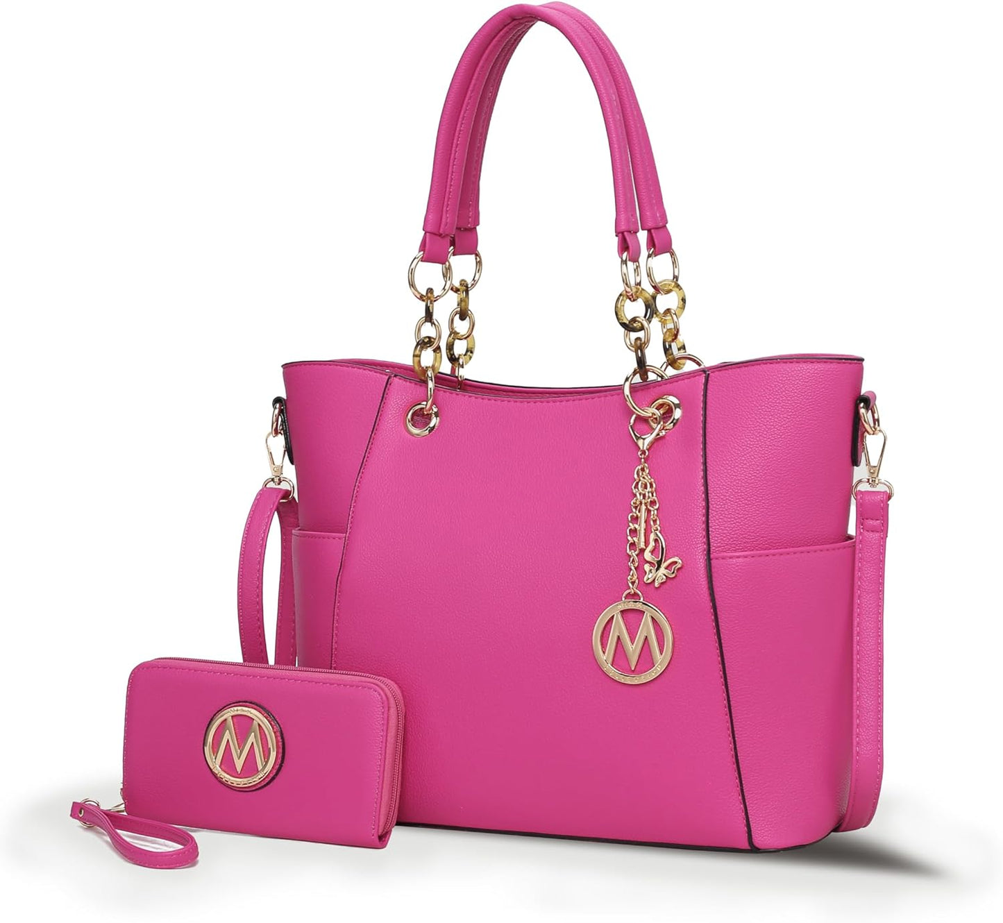 MKF Collection Tote Bag Set for Women - Chic Vegan Leather Purse