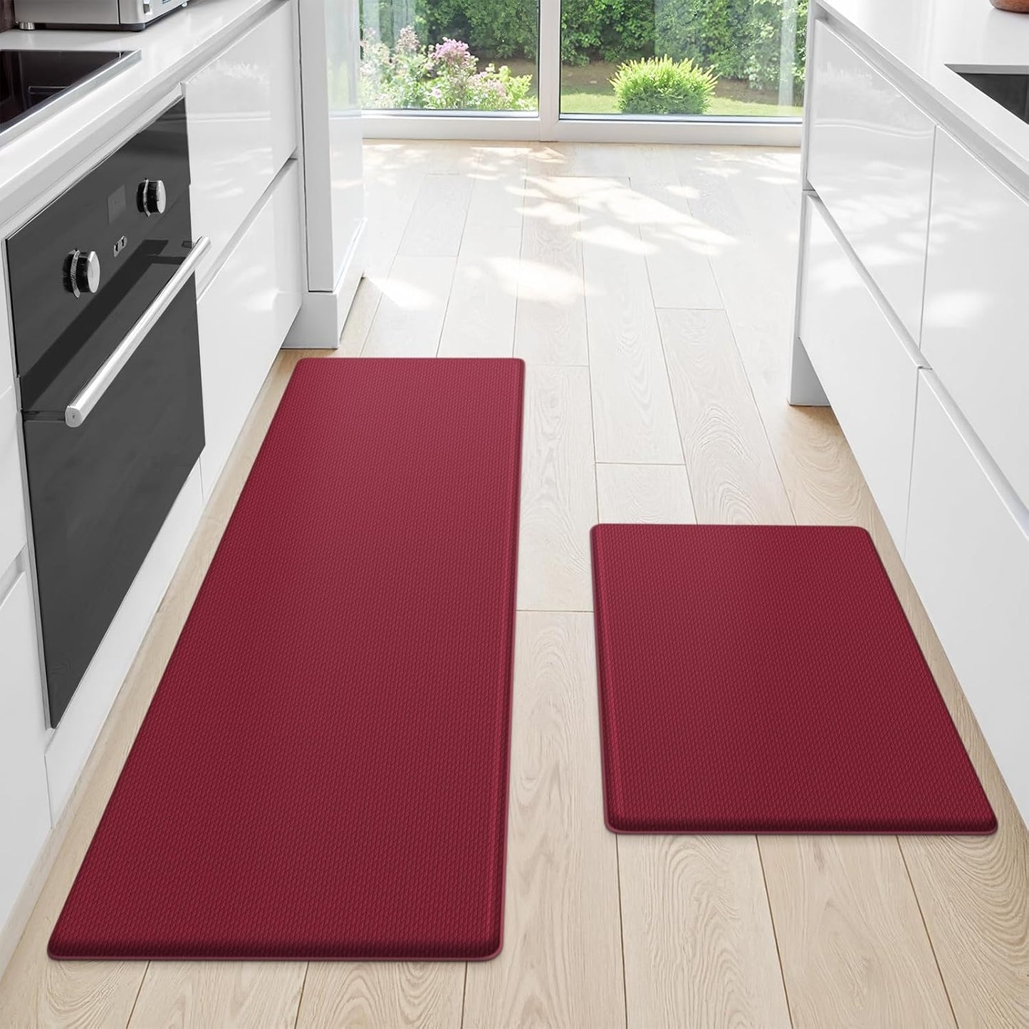 StepLively Kitchen Mats Set - Cushioned Anti-Fatigue Rugs