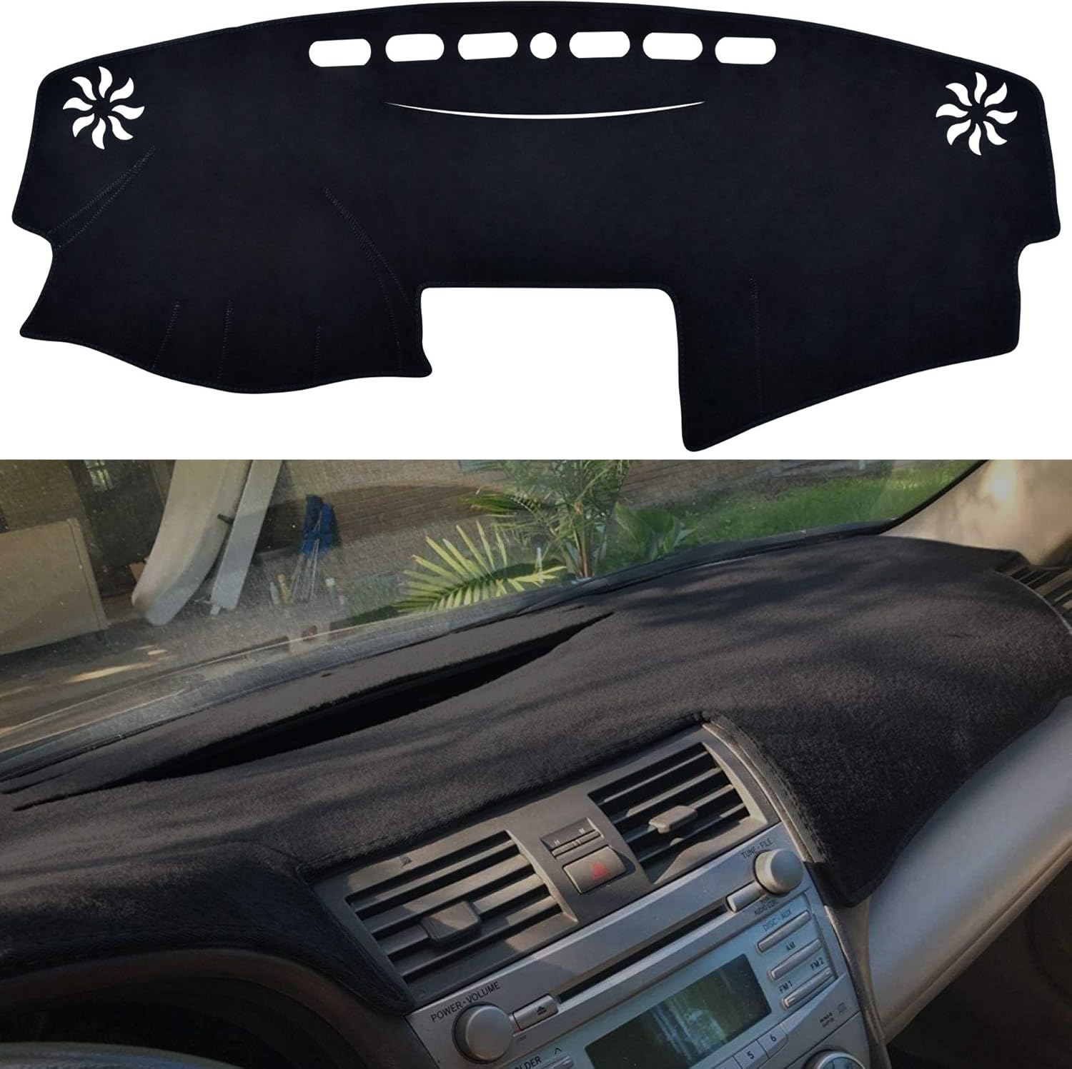 SPEEDWOW Dashboard Cover Mat for 2007-2011 Toyota Camry
