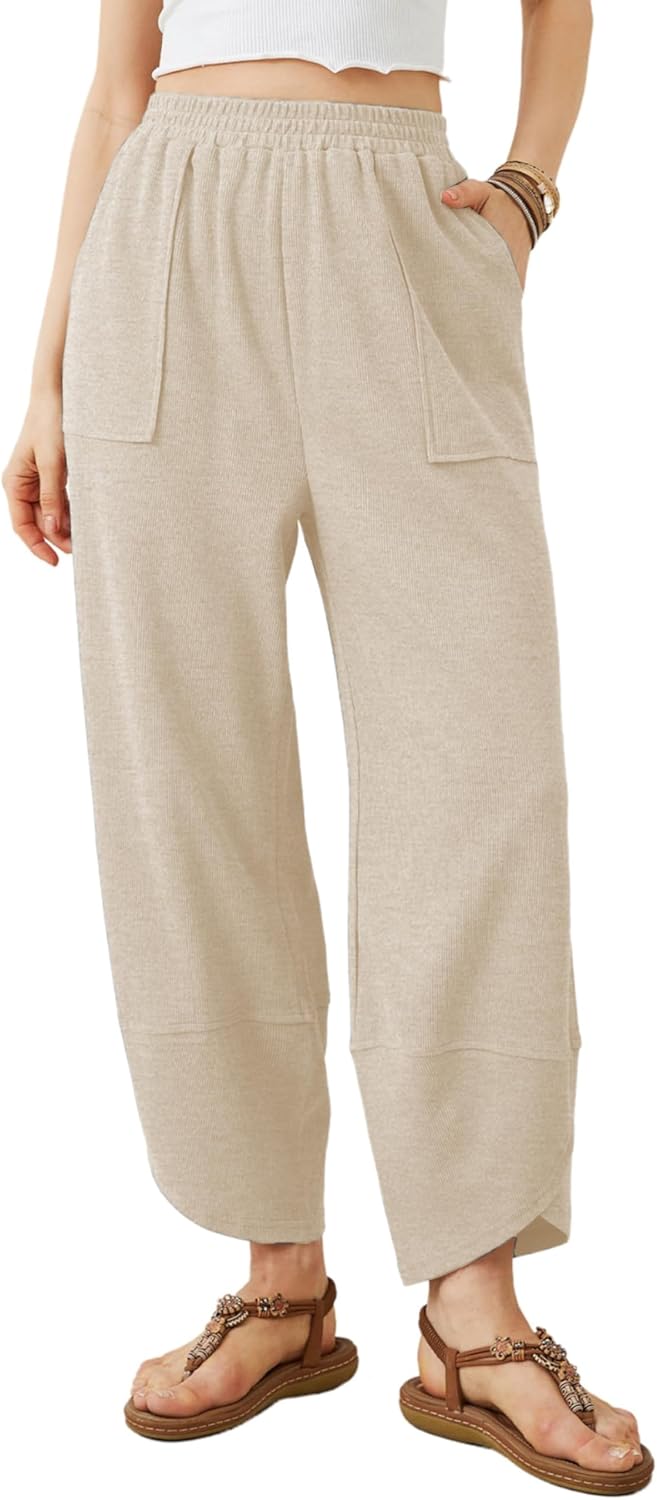 Xiaoxuemeng Womens Baggy Wide Leg Pants for Casual Comfort