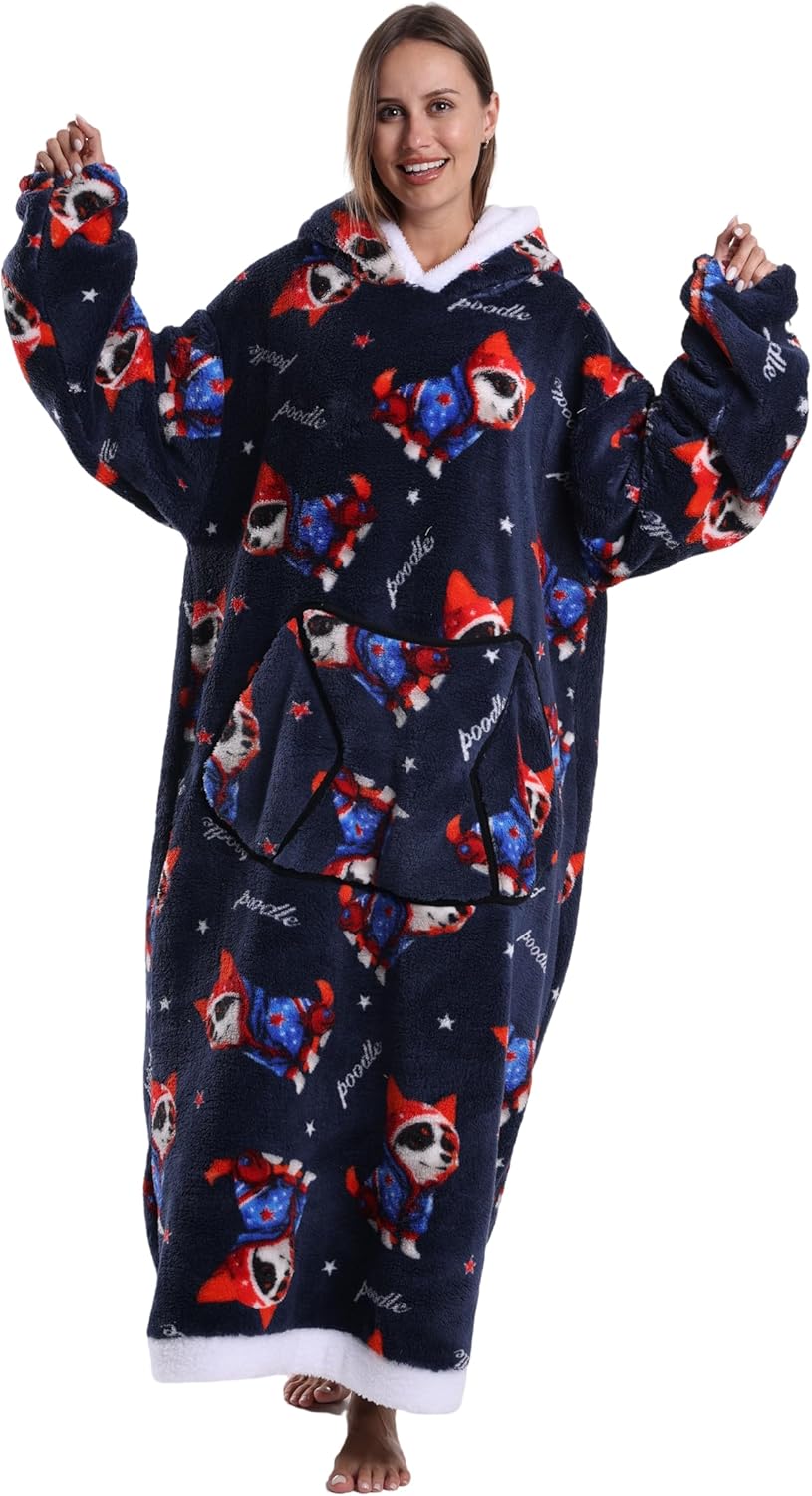 Wearable Blanket Hoodie for Women - Ultra Soft Cozy Snuggies