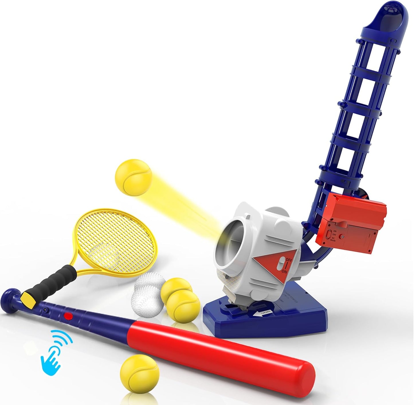 iPlay, iLearn Kids Pitching Machine - 2 in 1 RC Baseball Toy