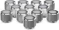 PrimoChill 14mm OD Rigid SX Fitting 12 Pack - Silver Nickel