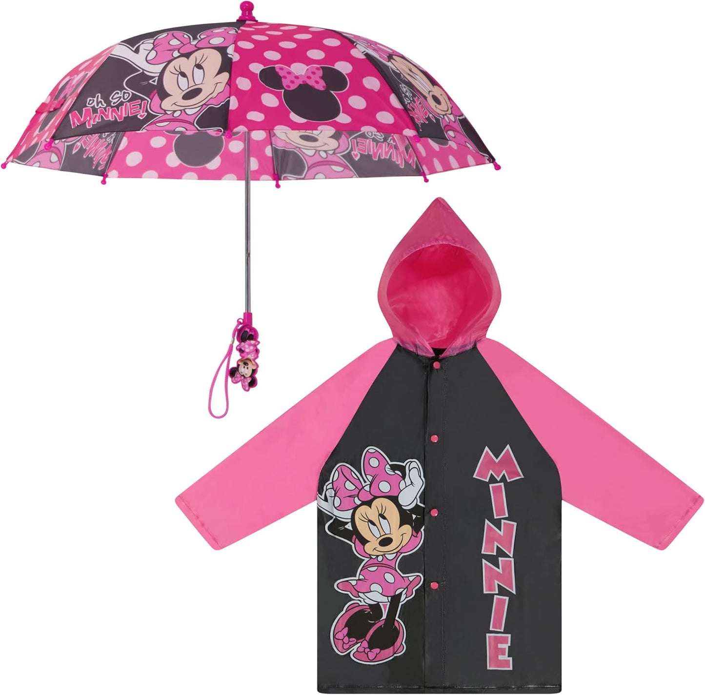 Minnie Mouse Kids Rain Set, Ages 2-7