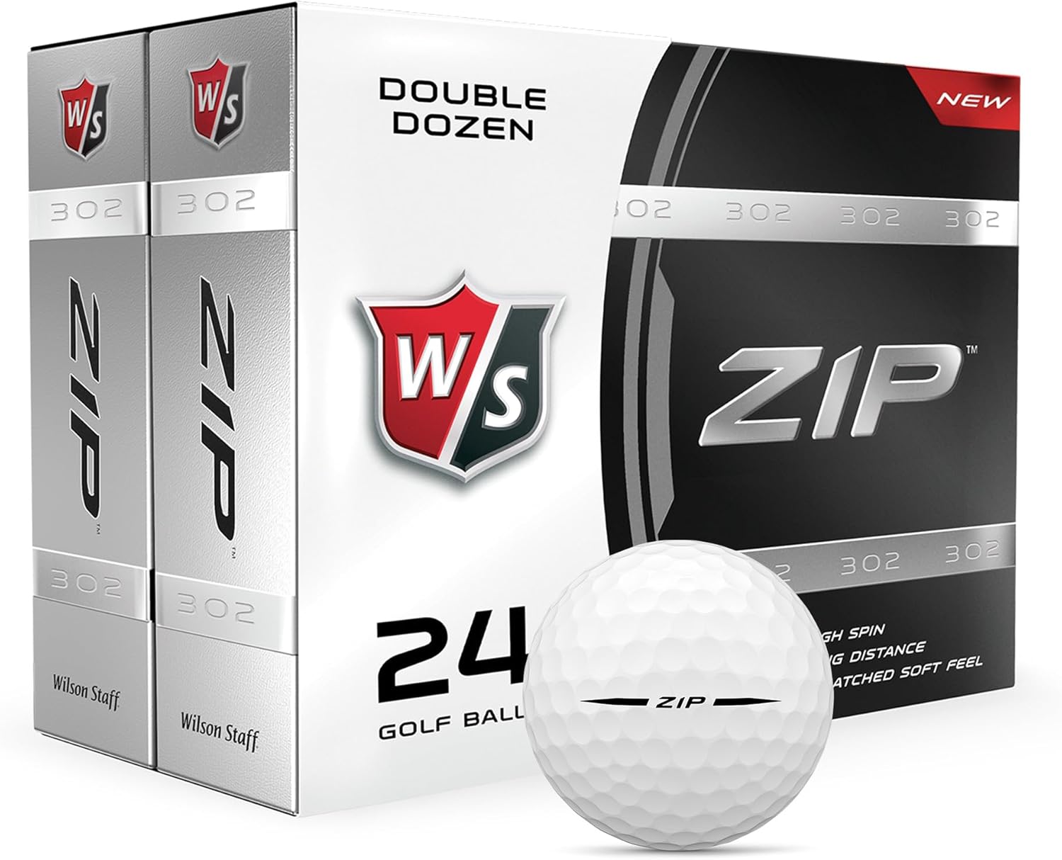 WILSON Staff Zip Golf Balls - 24 Pack for Ultimate Performance