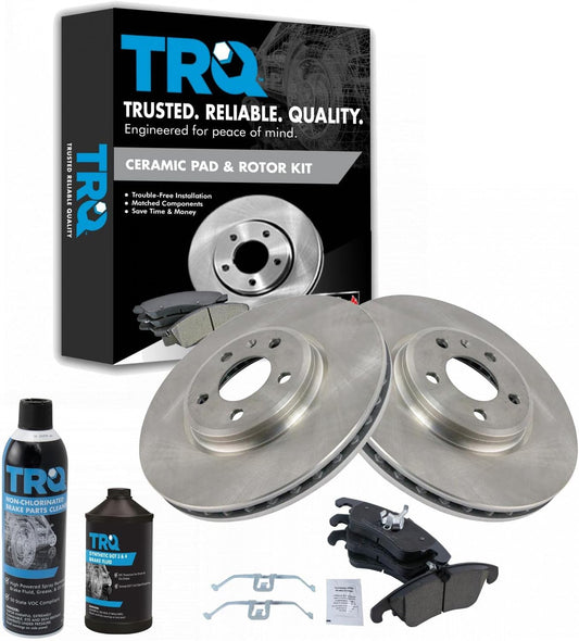 TRQ Front Brake Pad & Rotor Kit for Audi A4 A5 Q5 Models