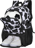 Soccer Backpack with Ball Compartment - Water-Resistant Sport Bag
