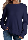 Dokotoo Colorblock Crewneck Sweater - Cozy Fall Knit
