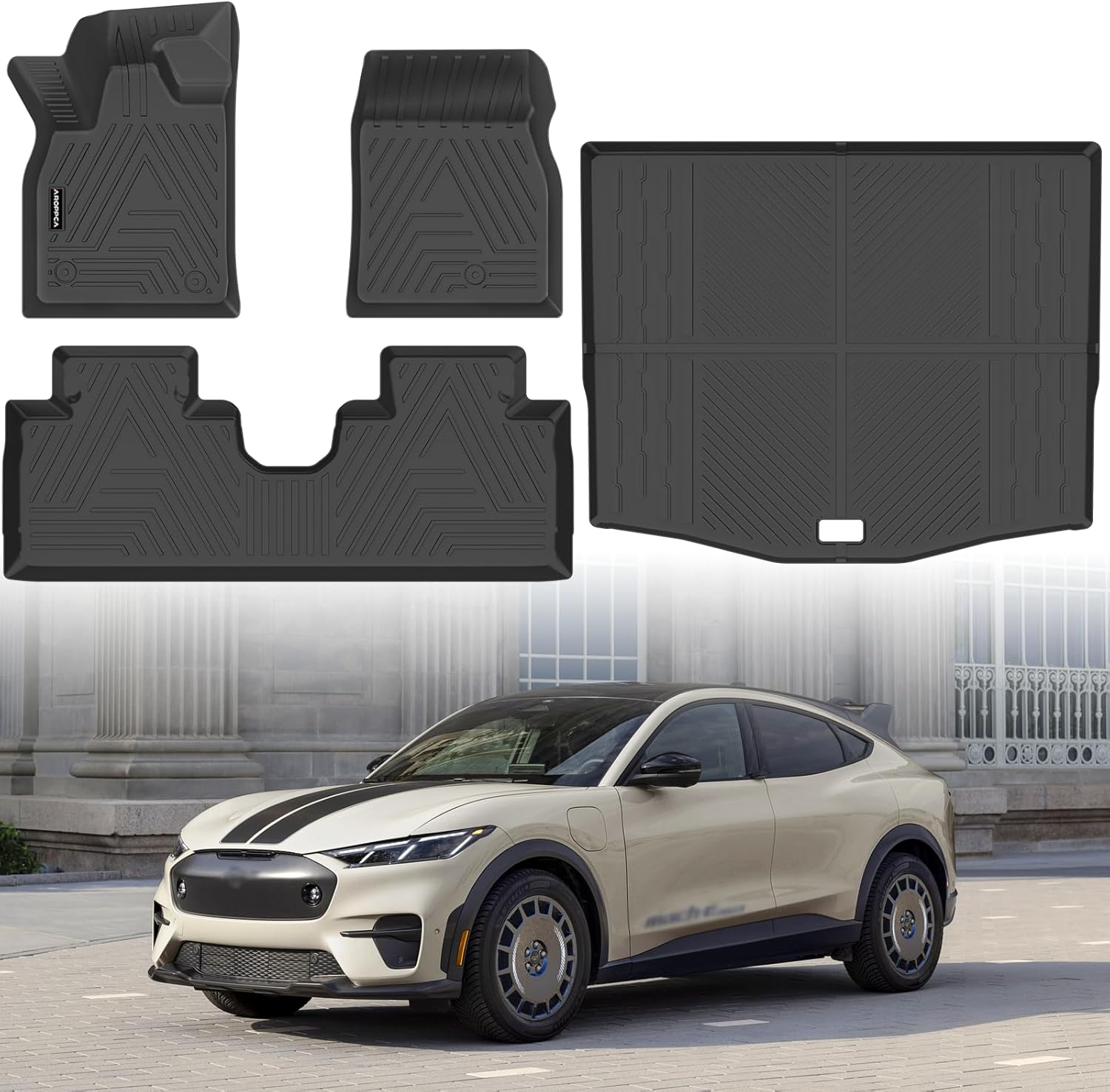 All Weather Floor Mats Cargo Liner for Ford Mustang Mach E 2021-2025