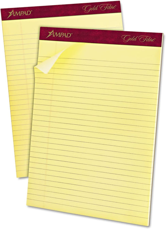 Ampad Gold Fibre Letter Size Perforated Pads for Legal Use