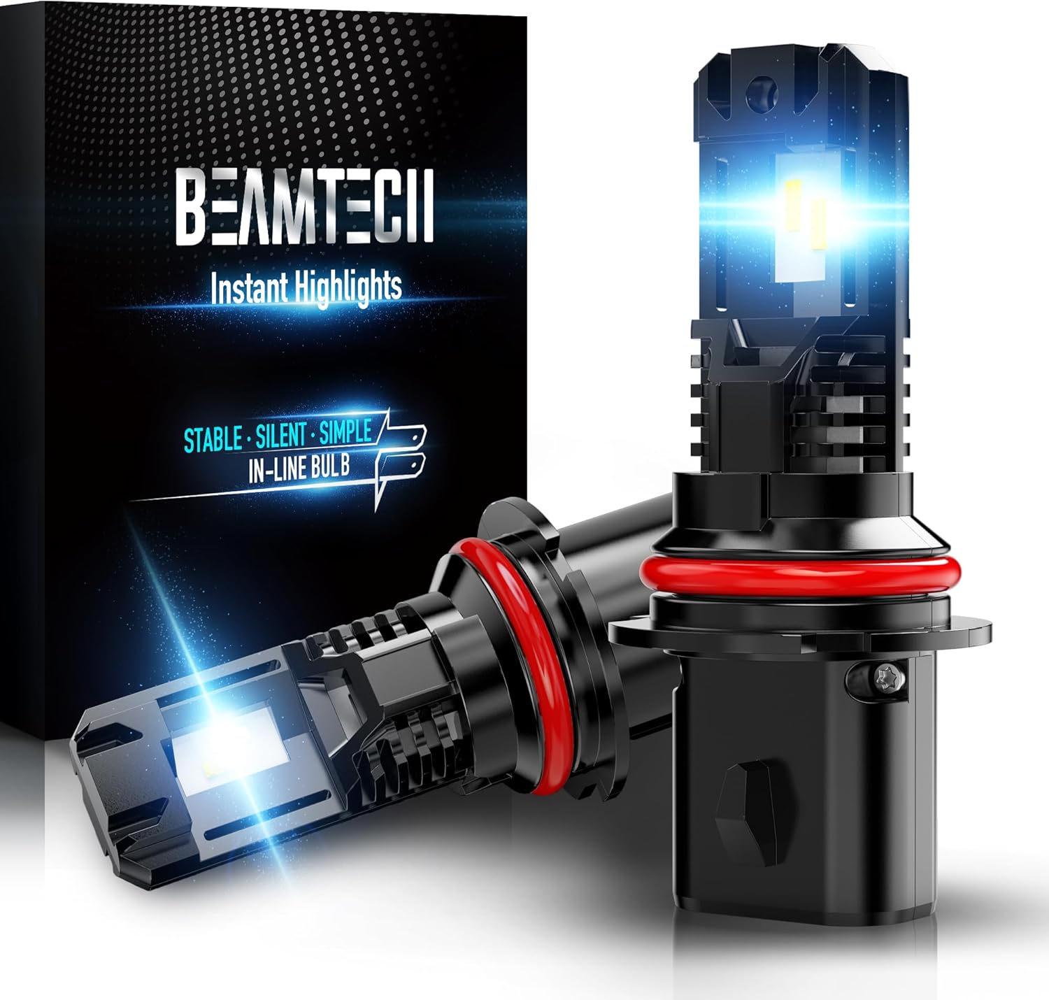 BEAMTECH 9007 Fog Light Bulbs for Enhanced Visibility and Durability