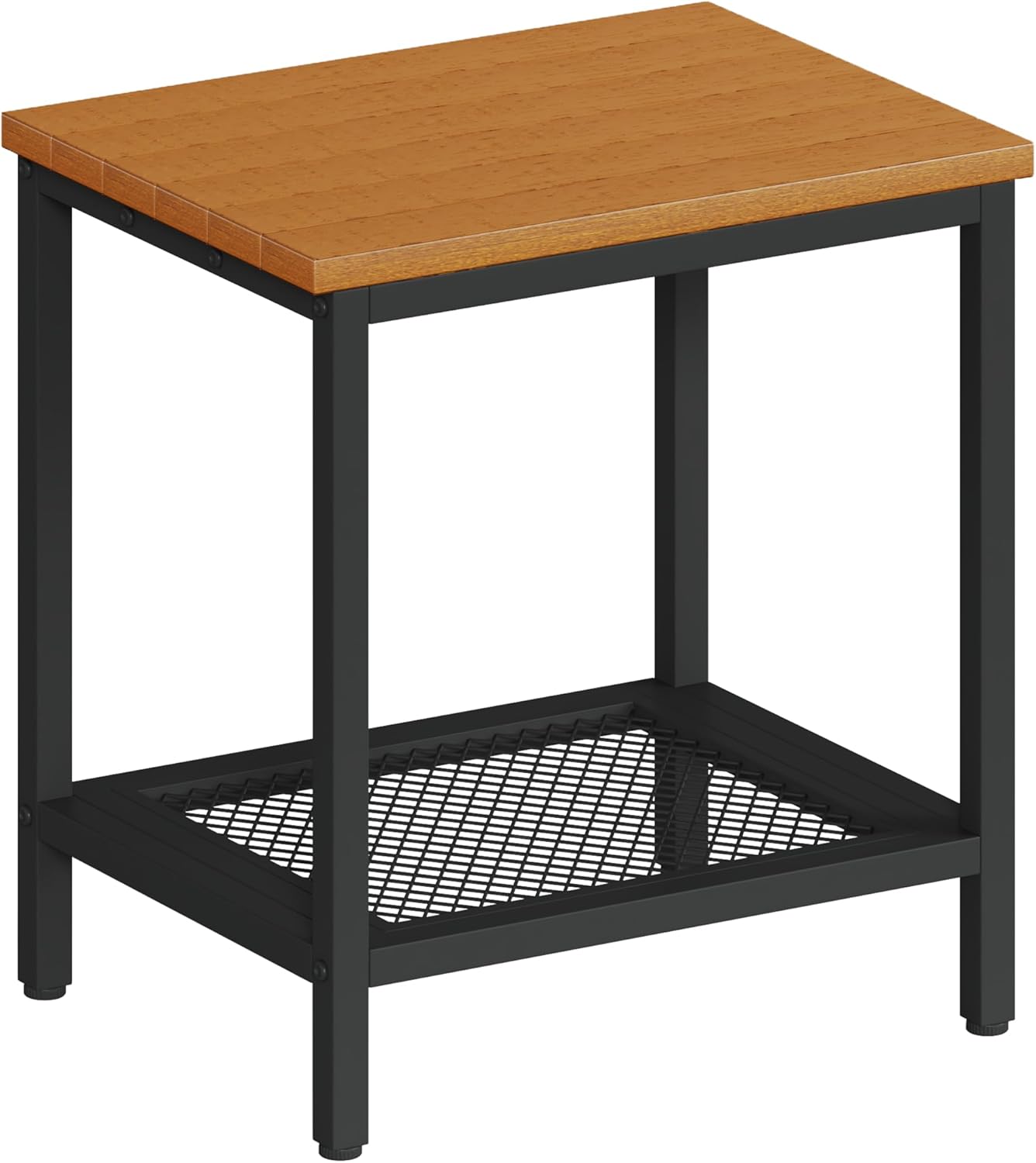 Outdoor Side Table with Storage for Patio and Garden Use