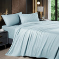 Cooling King Sheet Set - Shilucheng 4 Piece Spa Blue