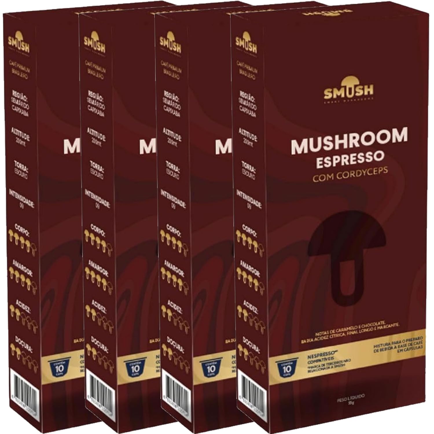 Mushroom Espresso Pods for Nespresso Machines - 40 Count Pack