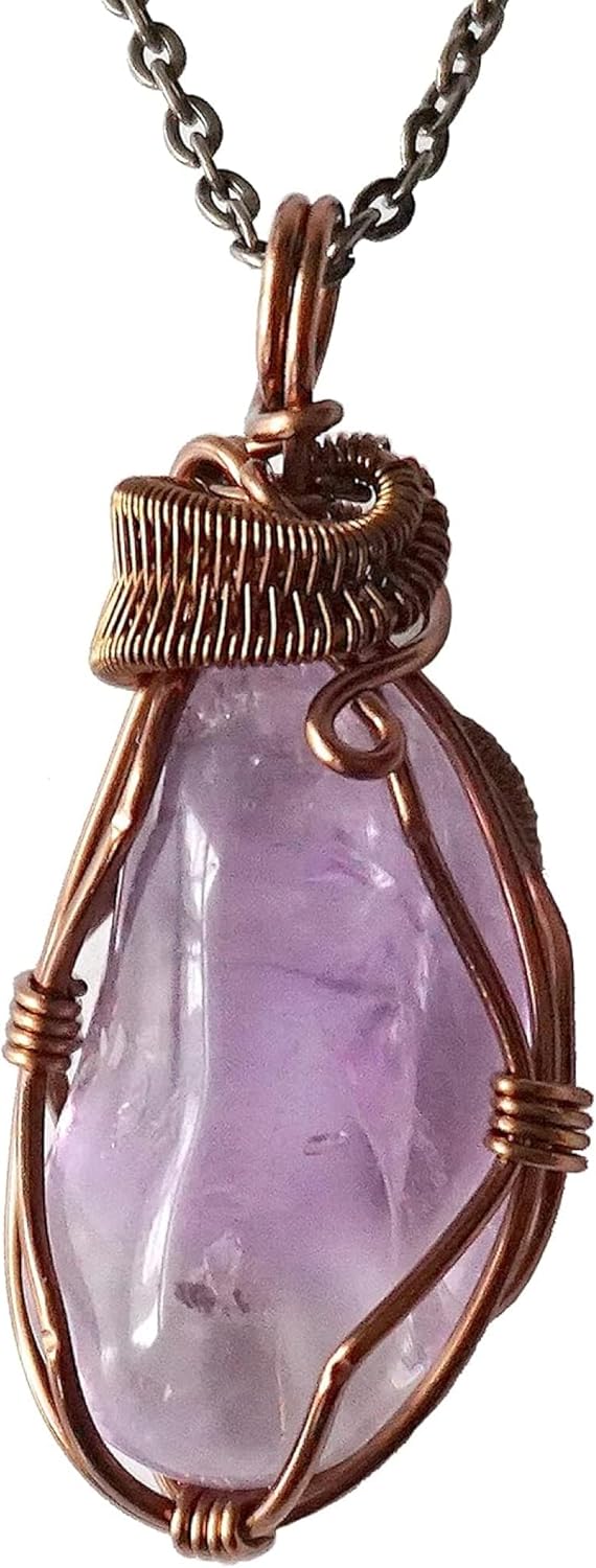 Reiki Crystal Necklaces - Handmade Amethyst Jewelry for Healing
