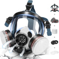Full Face Respirator Mask Full Coverage Gas Mask - Reusable Protection