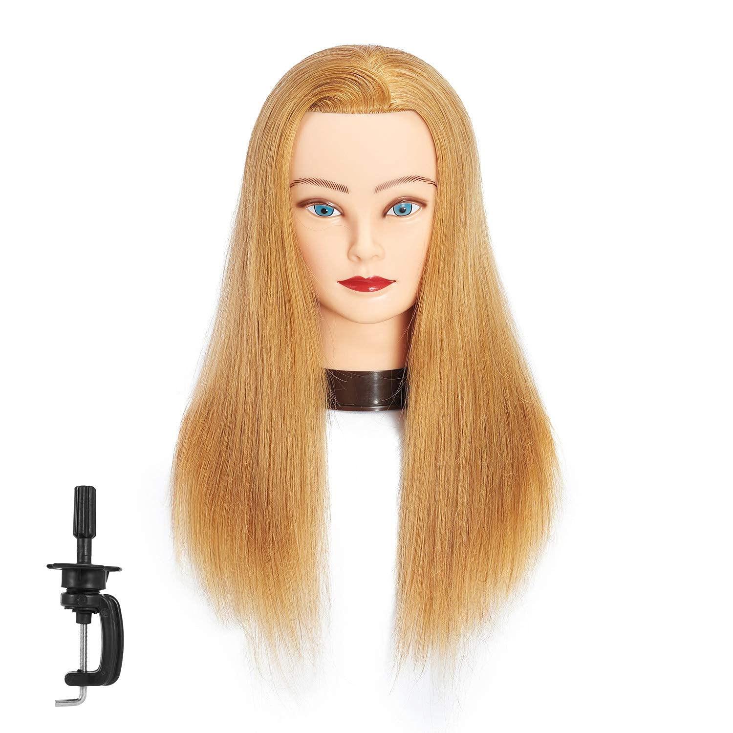Traininghead 100% Human Hair Mannequin Head for Hairdressers