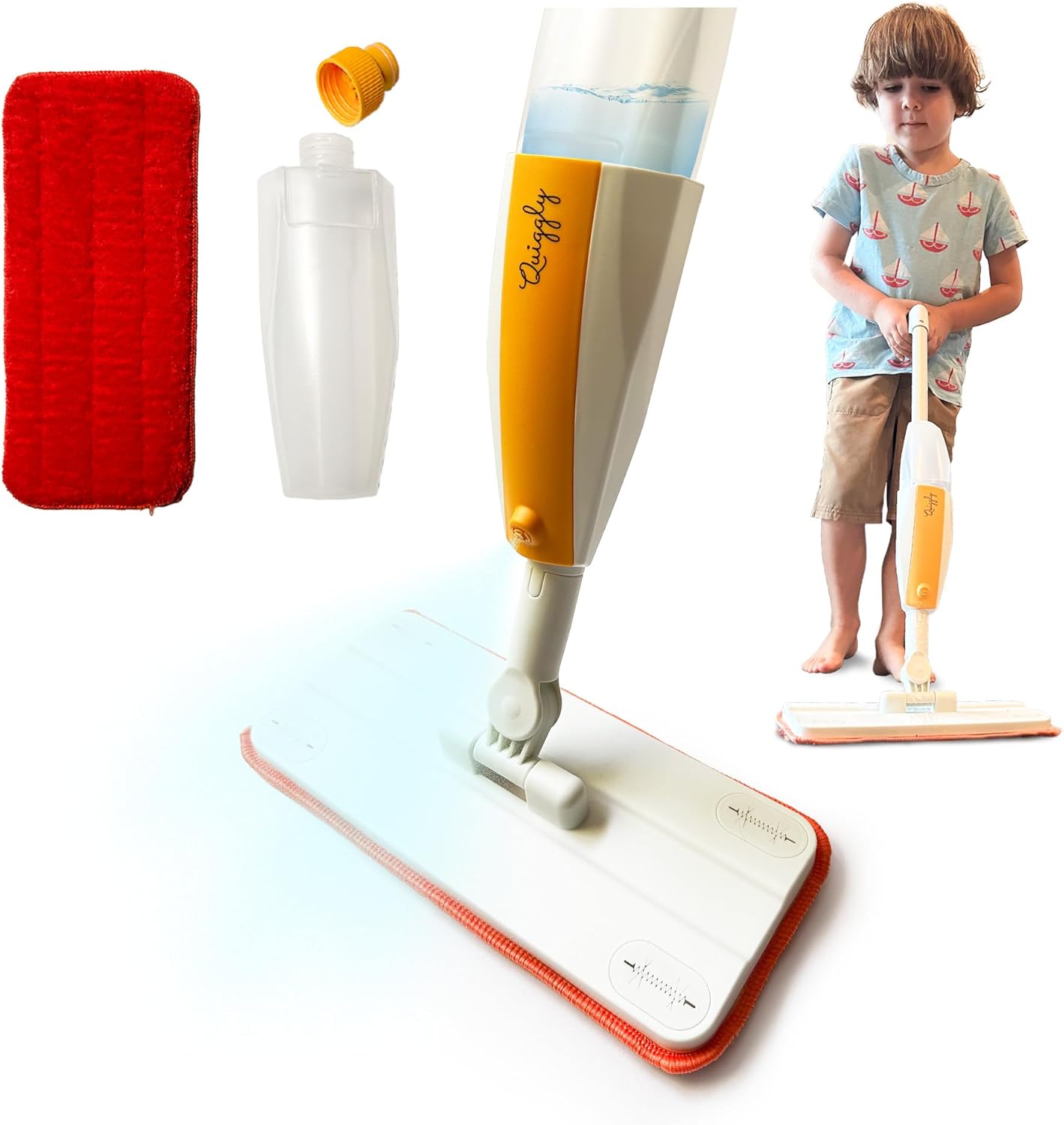 Quiggly Toy Spray Mop - Real Water Sprayer for Kids