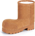 Faux Suede Platform Fuzzy Snow Boots for Women - Stylish Comfort
