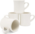 COLETTI Diner Coffee Mugs Set of 4 - Sturdy Retro 11 oz Ceramic