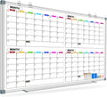 Magnetic Large Calendar Whiteboard for Wall - 72in x 40in