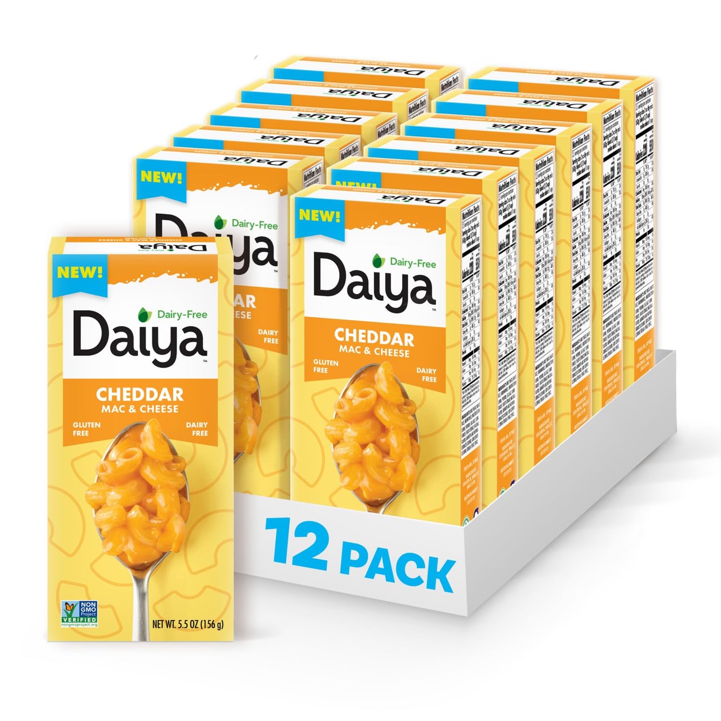 Daiya Dairy Free Gluten Free Cheddar Mac & Cheese, 12 Pack