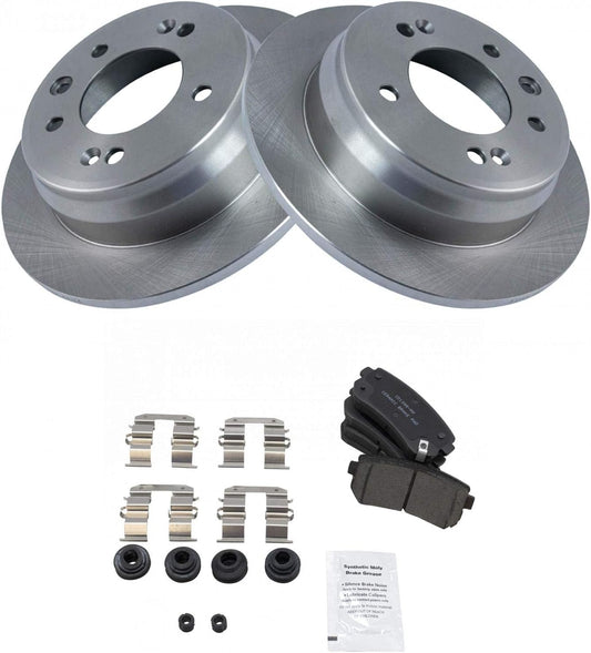TRQ Rear Brake Pad & Rotor Kit for Hyundai Tucson & Kia Sportage