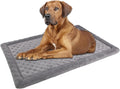 Gray Dog Crate Pad 48x30 in Memory Foam - Orthopedic Comfort