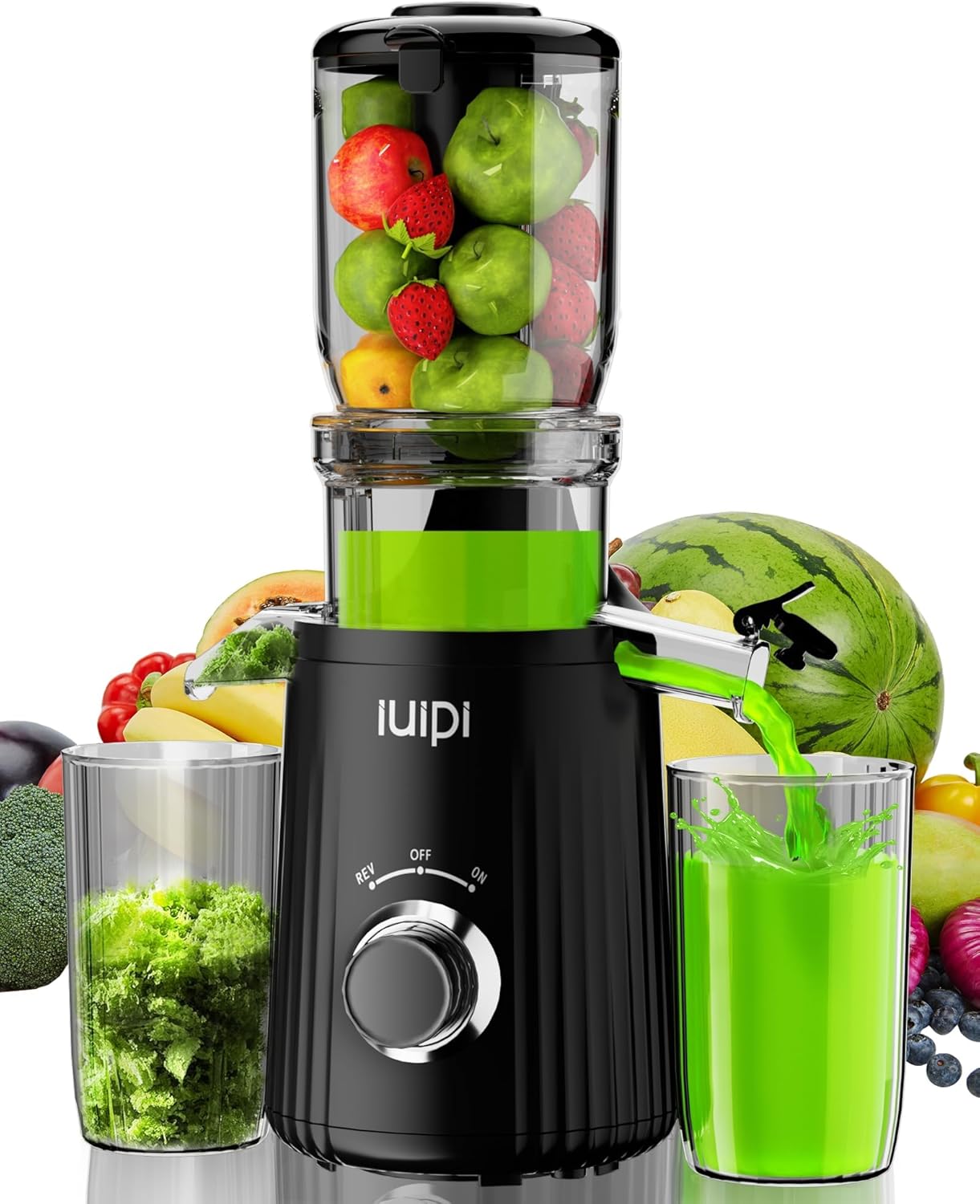 Cold Press Juicer for Whole Fruits and Vegetables, Easy Clean