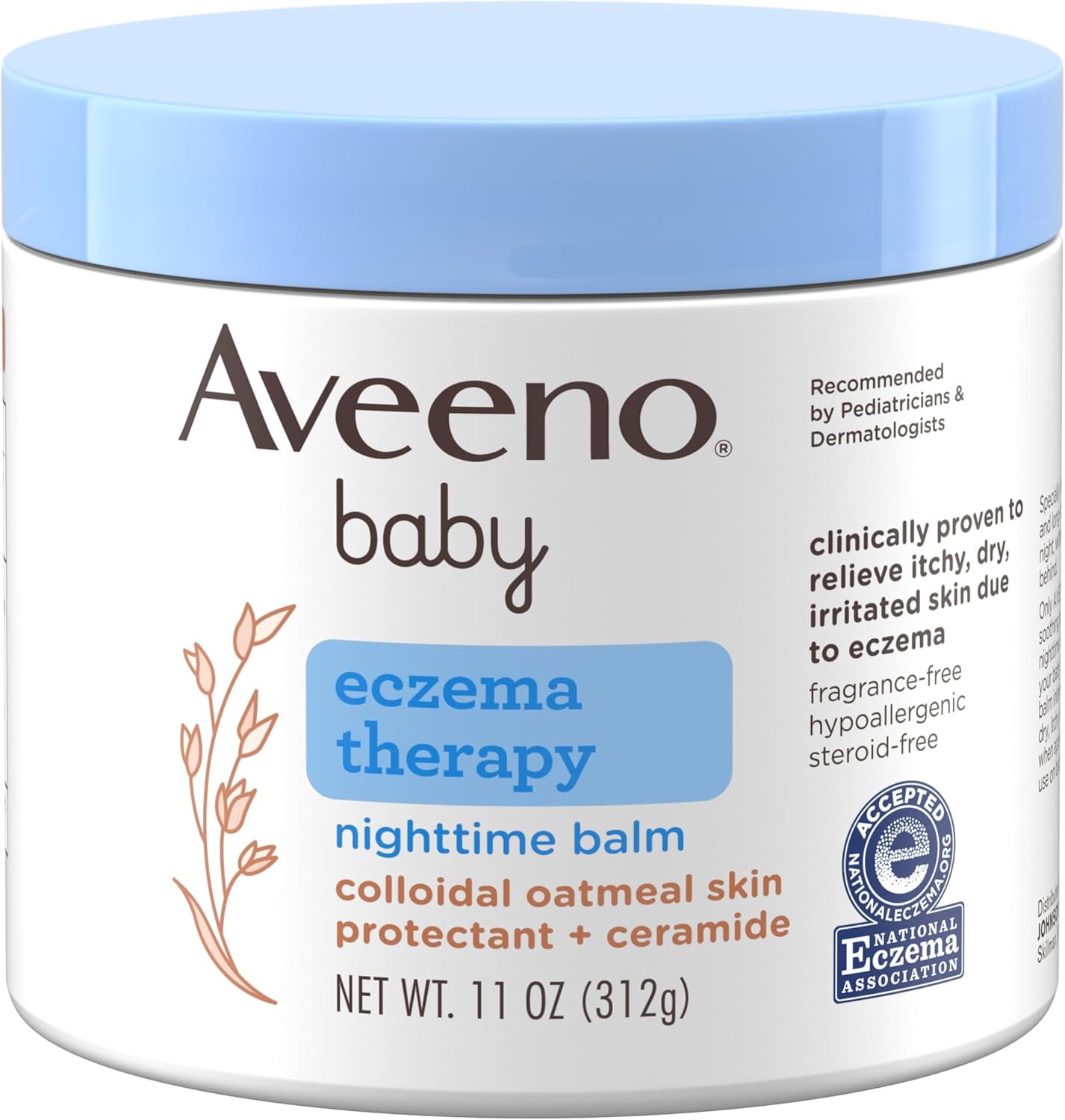 Aveeno Baby Eczema Therapy Night Balm - Soothes Dry Skin
