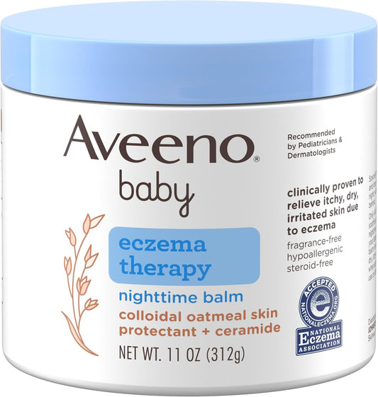 Aveeno Baby Eczema Therapy Night Balm - Soothes Dry Skin