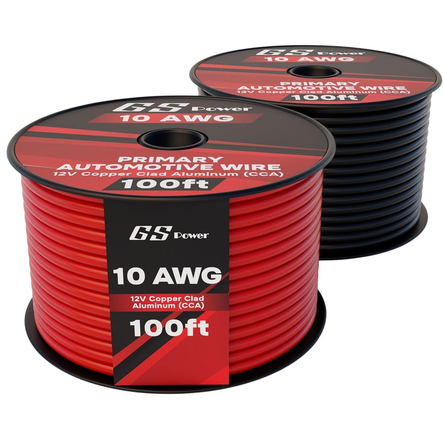 10 Gauge Automotive Wire 200ft CCA Red and Black for DIY Projects