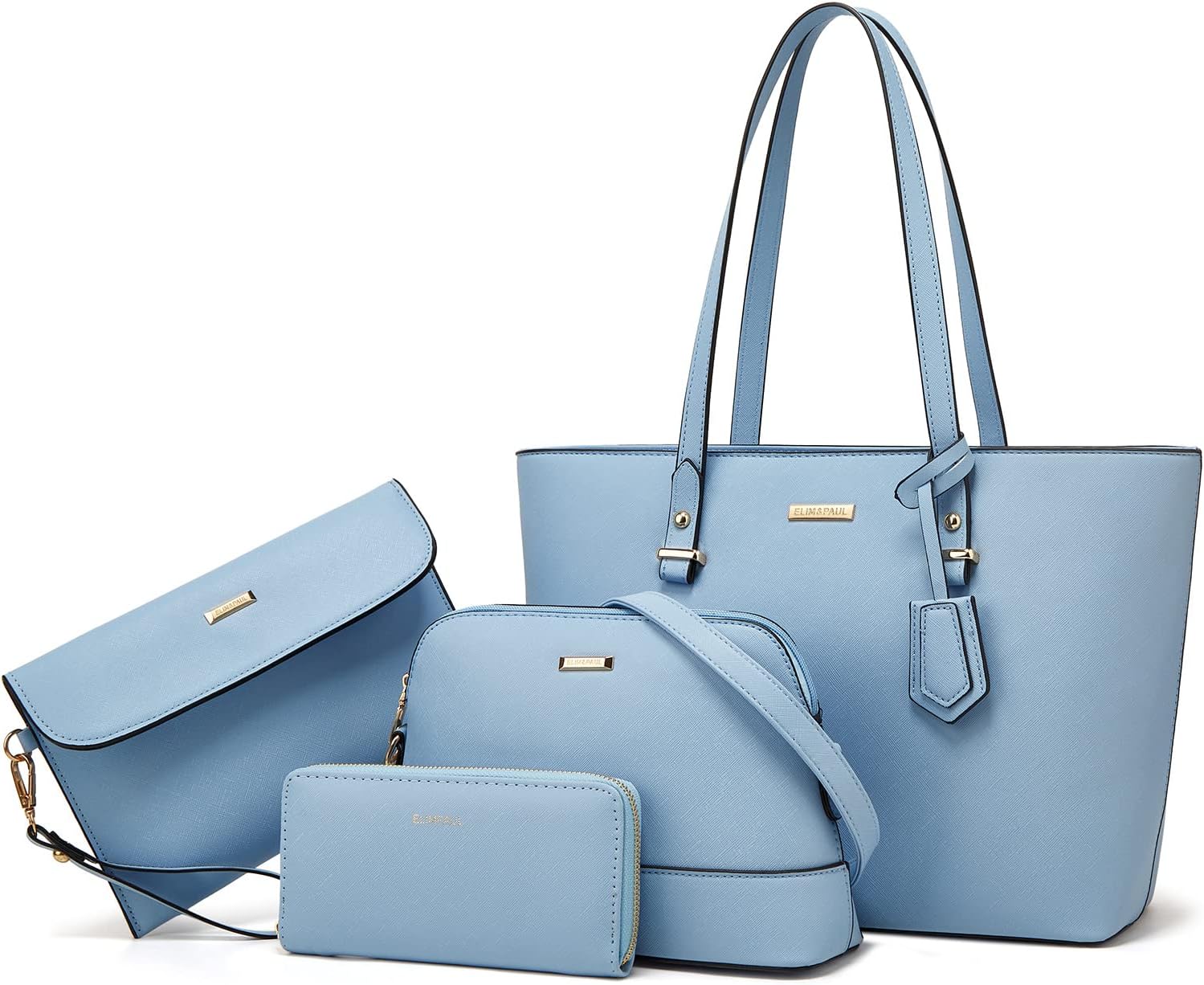 Women Fashion Handbags Set 4pcs Tote Bag Shoulder Bag Purse